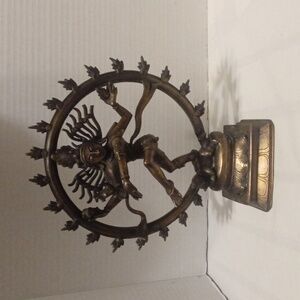 Vintage Shiva Nataraja Brass Statue